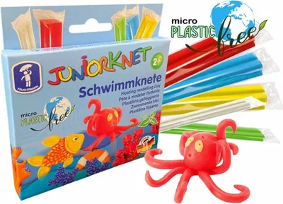 Obrázek produktu pro Feuchtmann JUNiORKNET, Modelářská hlína, Modrá, Zelená, Červená, Bílá, Žlutá, Dětský, 5 kusů, Chlapec/děvče, 2 rok/roky