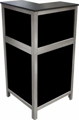Produktbild von 90° Eckteil für Multitheken Front Schwarz Foamlite schwarz
