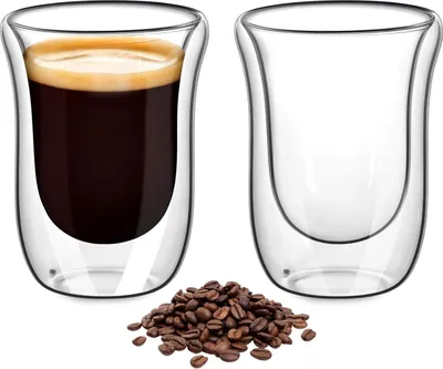 Produktbild von Doppelwandige Thermogläser für Espresso, Cappuccino und Tee - Set von 2