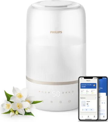 Obrázek produktu pro Philips 1000 series Zvlhčovač vzduchu, Zlato, Bílá, 1,5 m, 19,6 W, AC, 220 - 240 V, 176 mm