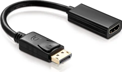 Produktbild von 10 cm Adapterkabel DisplayPort-Stecker / HDMI-Kupplung