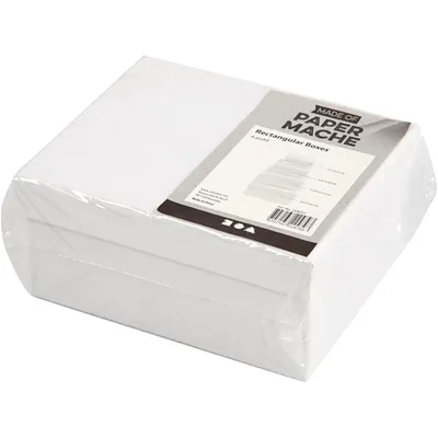 Produktbild von Rechteckige Schachteln aus Karton, weiss, 1 Set/4 div. Grössen