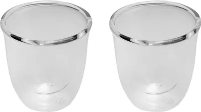 Produktbild von Bialetti Glasbecherset Firenze, 2er Set, Doppelwandig, Espressotasse, Becher, Tasse, 80 ml, DBW013