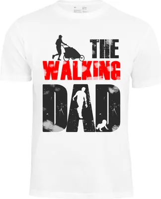 Produktbild von Cotton Prime® Fun-Shirt "THE WALKING DAD" XXL weiss