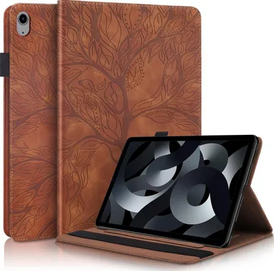Produktbild von Mobigear Tree iPad 11 (2025) Schutzhülle, Klapphülle mit Stifthalter - Braun