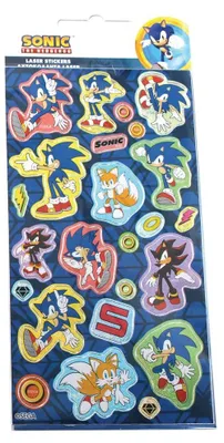 Produktbild von Sonic the Hedgehog Magic Rings Hologramm-Aufkleber-Set