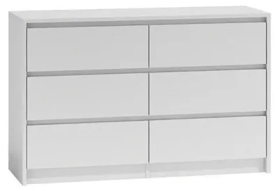 Zdjęcie produktu dla Topeshop K120 BIEL 2X3, Biały, 6 szuf., Płyta wiórowa, Nowoczesny, Płyta wiórowa, Matowy
