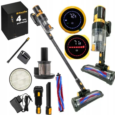 Produktbild von Kabelloser 2-in-1-Staubsauger 25,9 V Zyklon LED Mit Automodus 40 min Riwall