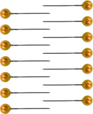 Immagine prodotto di Spille con testa colorata 22 mm oro 100 pezzi Aliga