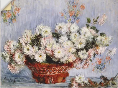 Produktbild von ARTland Wandbild, selbstklebend Chrysanthemen I Größe: 120x90 cm
