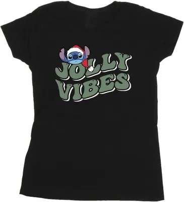 Produktbild von Disney - "Jolly Chilling Vibes" T-Shirt für Damen BI26123 (L) (Schwarz)