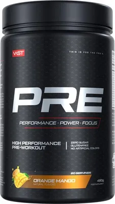 Produktbild von VAST Pre (20 serv) Orange Mango - Pre-Workout - Pre-Workout Booster
