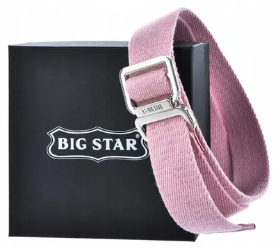 Produktbild von Big Star JJ675067 Damengürtel Rosa Stoff mit Etui