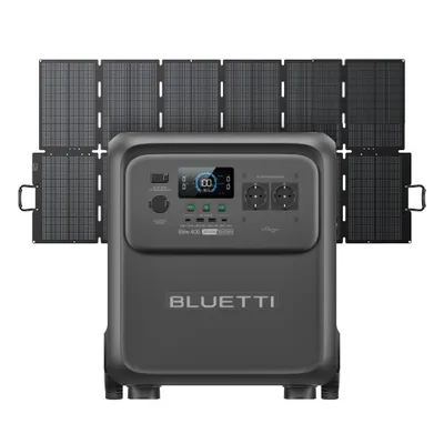 Immagine prodotto di Generatore solare BLUETTI Elite 400 con pannello solare da 500 W, batteria LiFePO4 da 3840 Wh, batteria di emergenza ad alta capacità e rotelle, ideale per la casa e i camper