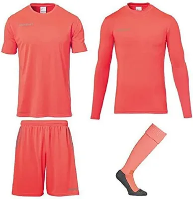 Zdjęcie produktu dla Uhlsport SCORE TORWART SET - fluo czerwony/szary, rozmiar: 128