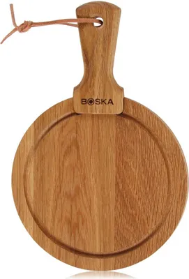 Produktbild von Boska Servierbrett Rund Friends S / authentisches Design / 16 cm / Holz / Braun / 245 x 160 x 20 mm
