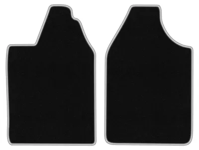 Immagine prodotto di Tappetini in moquette per Aixam City 2015- (microcar) – set 4 pezzi, nero/argento, su misura – Wielganizator CARLUX
