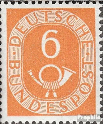Produktbild von Briefmarken BRD (BR.Deutschland) 1951 Mi 126Z mit Wasserzeichen 4Z  postfrisch Posthorn