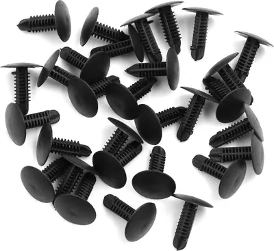 Produktbild von 30Stk. 5mm Schwarz Auto Kotflügel Stoßstange Plastik Nieten Befestigungsclips Halterung