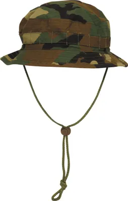 Produktbild von MFH Brit. Buschhut, mit Kinnband, SF Boonie, Rip Stop, woodland