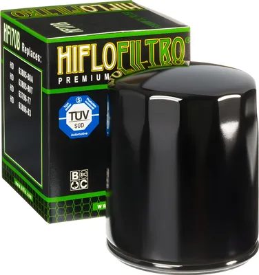 Obrázek produktu pro Olejový filtr Hiflo HF170B, černý kompatibilní s Harley Davidson 1000 Cafe Racer Sportster