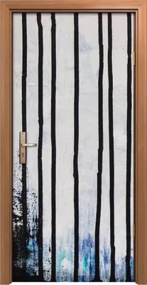 Produktbild von Türposter 90x200 cm Türaufkleber Türtapete Türfolie Klebefolie abstrakte Linien Kunst
