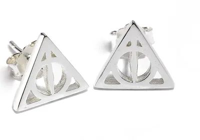 Produktbild von Harry Potter Ohrringe Deathly Hallow (Sterling Silber)