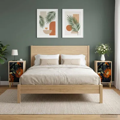 Image de vidaXL Table de chevet LOCHEM, lot de 2, chêne Sonoma, 36 x 33 x 60 cm