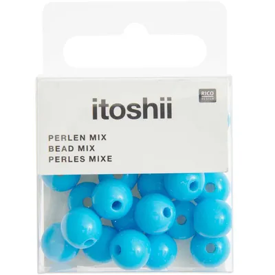 Produktbild von 24 Runde Perlen 10 mm - Türkis