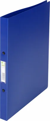 Produktbild von Ringbuch A4 2 Ringe 16mm blau Packung mit 12 Stück