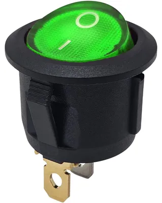 Productafbeelding van ProRide Wipschakelaar ON-OFF - 250V/6A - 3-Pins - Groen