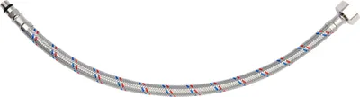 Produktbild von OMNA | Küchenarmaturen Set - 2 Wassertuben M10 1/2 - 60 cm - Edelstahlgeflecht - für warmes und kaltes Wasser