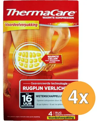 Produktbild von 4er-Pack Thermacare Rücken-Kühlkompressen (4 Stück)