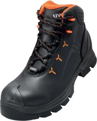 Produktbild von Uvex 65232, Unisex, Erwachsener, Sicherheitsstiefel, Schwarz, Orange, ESD, HI, HRO, S3, SRC, Schnürverschluss