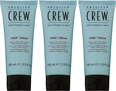 Produktbild von American Crew Fiber Cream 3 x 100 ml Haarcreme mittleren flexiblen Halt Set