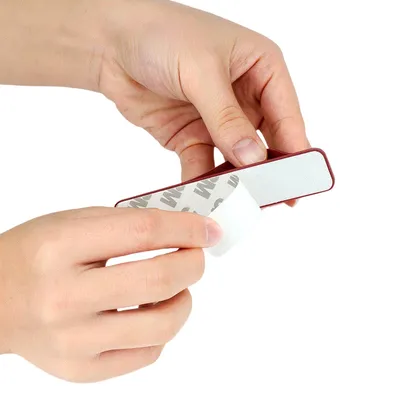 Produktbild von Selbstklebender Fingergriff mit Reißverschluss - Grau