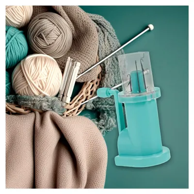 Produktbild von Handbetriebene Kunststoff-Strickmaschine für DIY-Projekte