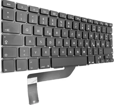 Produktbild von DEUTSCHE - schwarz + Tastatur für Apple Macbook Pro Retina 15" A1398 MC975 MC976