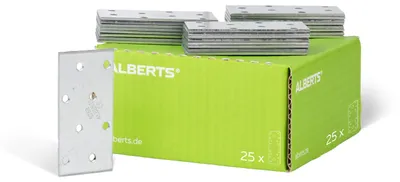 Produktbild von Alberts Flachverbinder | sendzimirverzinkt | 80 x 40 mm | 25er Set