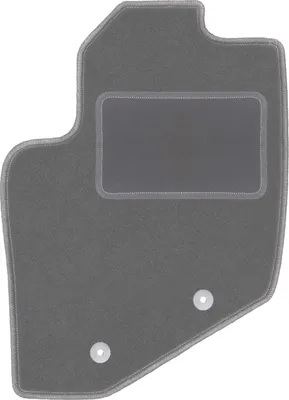 Produktbild von Fahrerfußmatte Velours graphit passend für Volvo S60 I (2000-2009, Liftback) – mit Befestigungen – passgenau