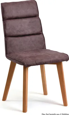 Produktbild von Esszimmerstuhl (4er-Set) Darell 47x92x60 Eiche geölt/Braun