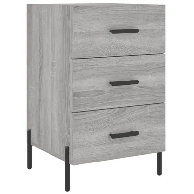 Produktbild von Nachttisch Grau Sonoma 40x40x66 cm Holzwerkstoff
