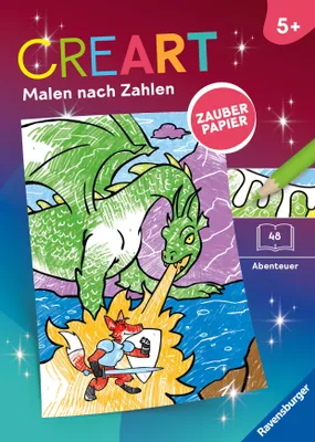 Produktbild von CreArt Malen nach Zahlen ab 5 Zauberpapier - Abenteuer