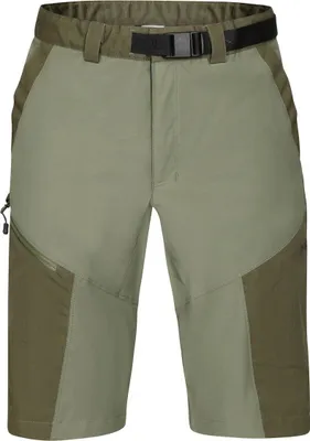 Fremont Shorts 1.0 von Direct Alpine; kurze Herrenhose in Olivgrün mit Gürtel und seitlichen Taschen.