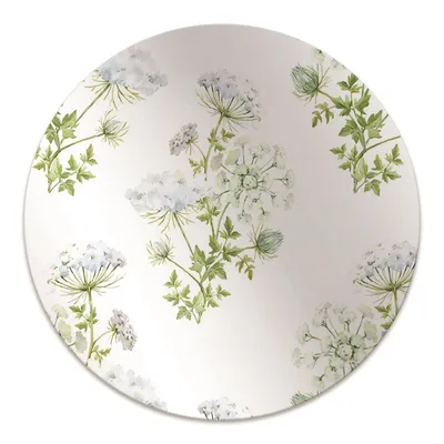 Produktbild von Rundmatte - Stuhlunterlage Bürostuhlunterlage - Rund Ø 100 cm - Bodenmatte - Fußmatte - Zarte Blumen