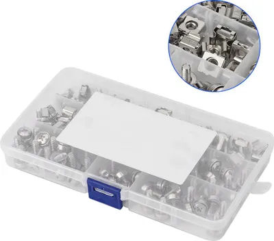 Obrázek produktu pro M5 klecové matice, montážní hardware, šrouby M5*16 pro vozidla se čtvercovým rámem s otvory
