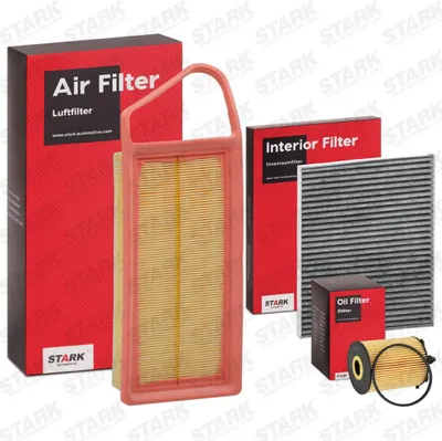 Produktbild von STARK Filterset Inspektionspaket Filtersatz für FORD Fiesta Mk6 Schrägheck (JA8, JR8) für OPEL Corsa C Schrägheck (X01) für FIAT 500 (312) PUNTO (188)
