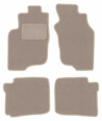 Produktbild von Velours-Fußmatten für Mitsubishi Space Star 1999-2005 (Minivan) – 4-tlg, Beige, passgenau – Wielganizator LUX