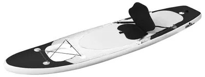 Produktbild von vidaXL SUP-Board-Set Aufblasbar Schwarz 300x76x10 cm