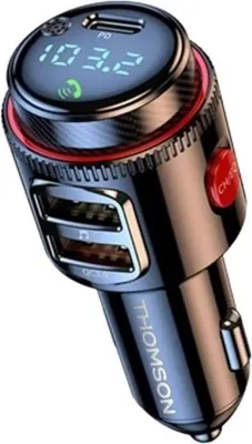 Immagine prodotto di Trasmettitore FM Bluetooth 5.4, 12/24 V, 48 W, 2 USB-A QC 3.0, PD 30 W, THOMSON